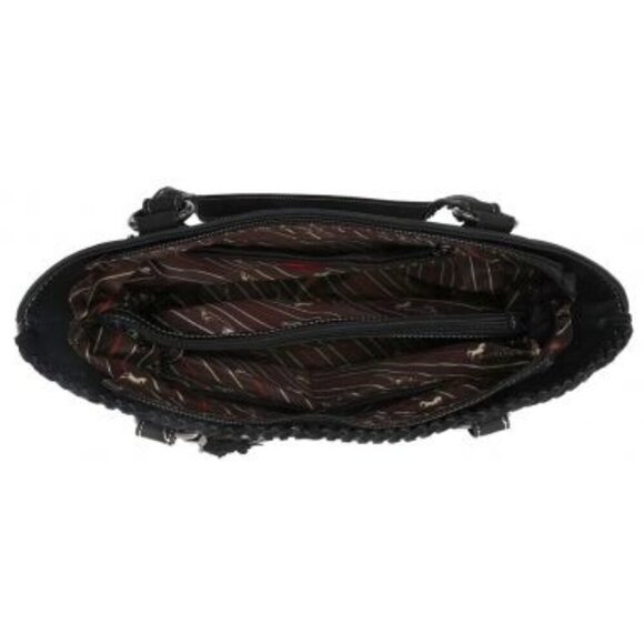 Montana West Aztec Collection Conceal Carry Tote Handbag With Whipstitch, Tassel - Picture 4 of 4